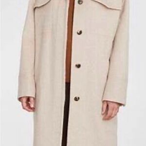 Vince Cream Long Utility Coat
